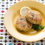 Quinoa Cakes with Lemon, Olive, and Parsley