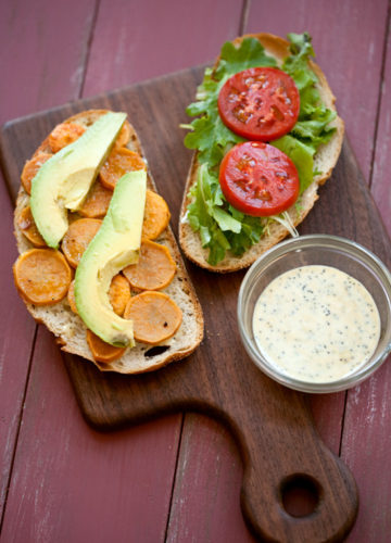 Sweet Potato and Avocado Sandwiches