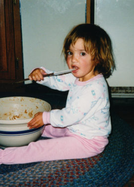 Baby Lindsay with Cookie Dough