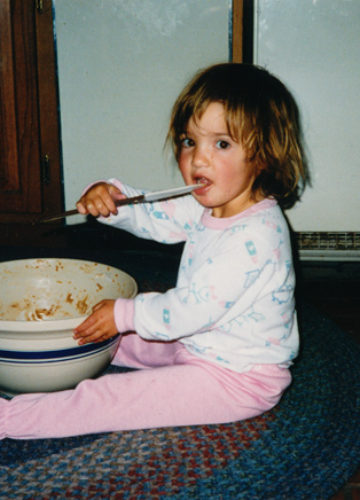 Baby Lindsay with Cookie Dough