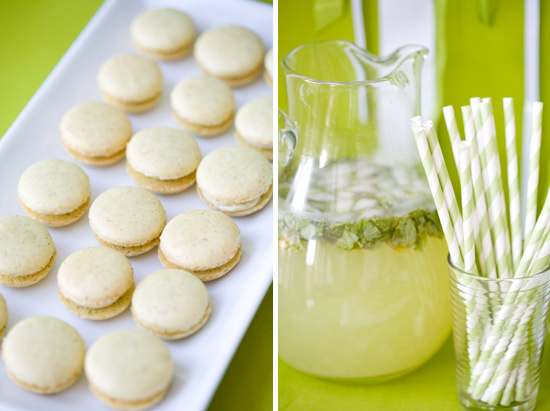 Green Olive Oil-Themed Dessert Table