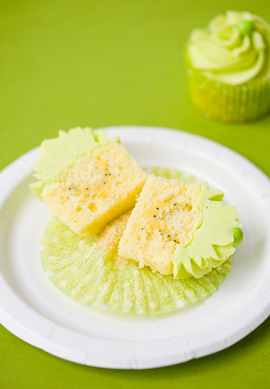 Meyer Lemon and Olive Oil Chiffon Cupcakes with Lemon Curd Filling