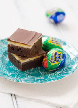 Cadbury Cream Egg Milk Chocolate Brownies