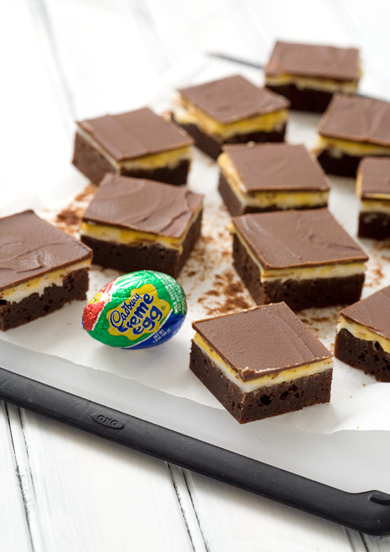 Cadbury Cream Egg Brownies