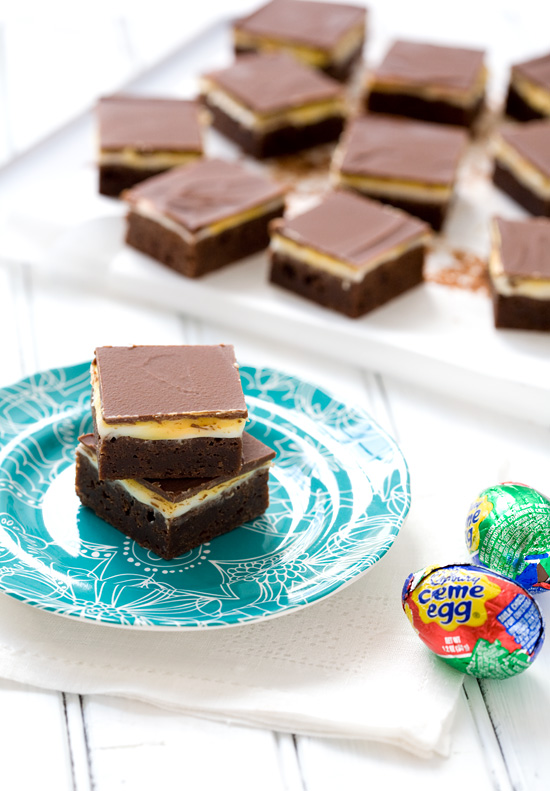 Cadbury Cream Egg Brownies