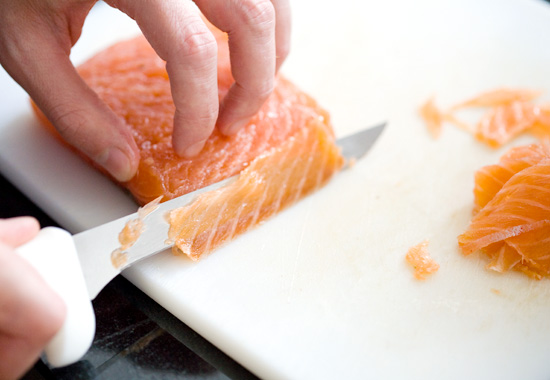 Home Cured Gravlax with Pink Peppercorns and Dill