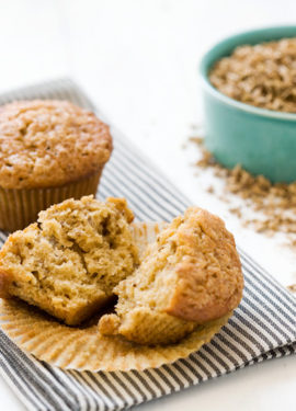 Spent Grain Applesauce Muffins