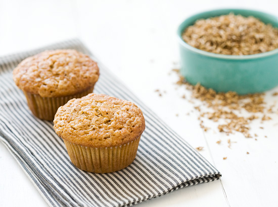 Spent Grain Applesauce Muffins