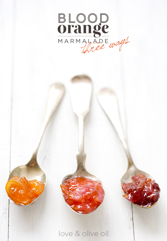 Blood Orange Marmalade, Three Ways