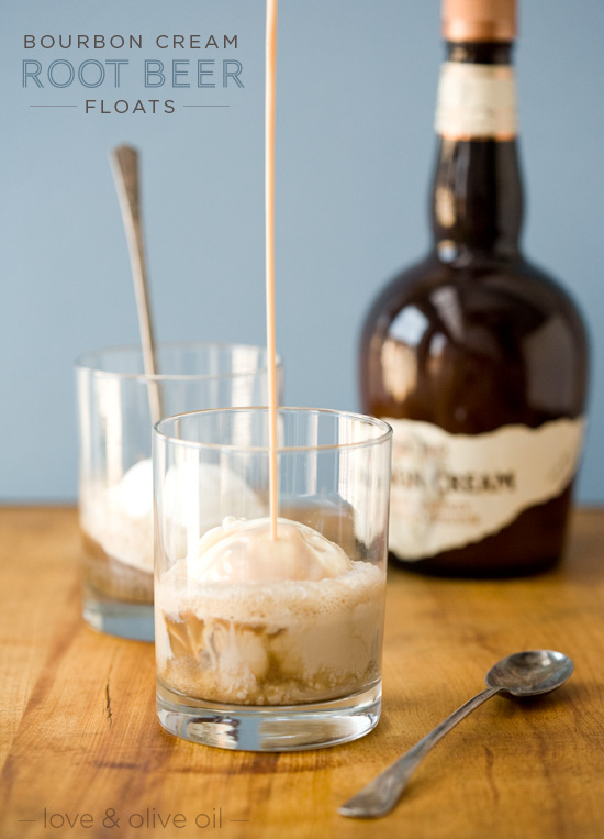 Bourbon Cream Root Beer Floats