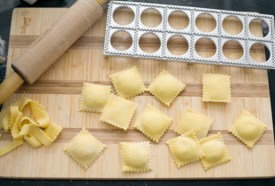 Homemade Corn Ravioli Pasta