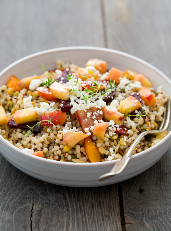 Peach and Roasted Vegetable Salad