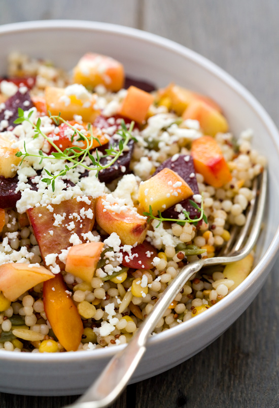 Peach and Roasted Vegetable Salad