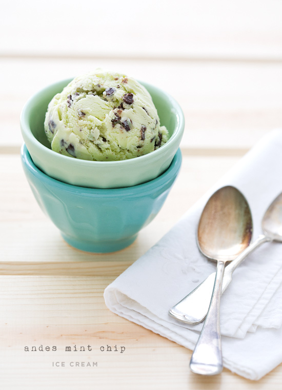 Creme de Menthe Chip Ice Cream