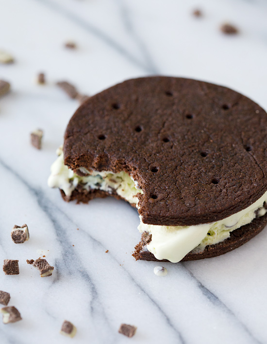 Mint Chip Ice Cream Sandwiches