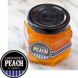 Peach Lavender Jam Printable Label