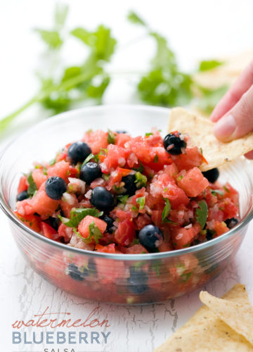 Watermelon Blueberry Salsa