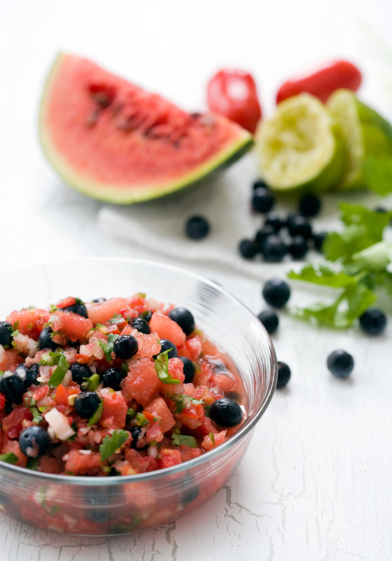 Watermelon Blueberry Salsa