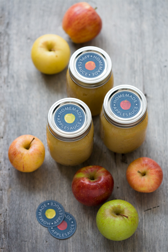 Homemade Applesauce Printable Labels