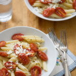 Roasted Tomato Penne with Goat Cheese