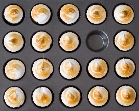 Mini S'Mores Tarts with Toasted Marshmallow