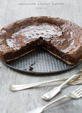 Chocolate Peanut Butter Chess Pie