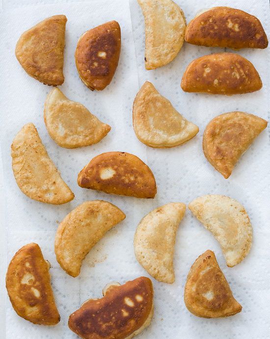 Vanilla Bourbon Fried Apple Pies