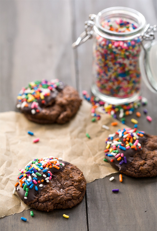 Chocolate Brownie Crinkle Cookies