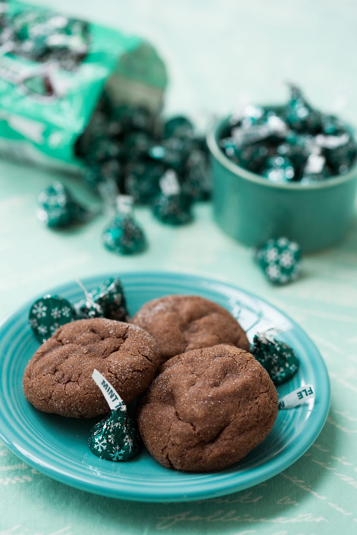Chocolate Mint Truffle Cookies Love and Olive Oil