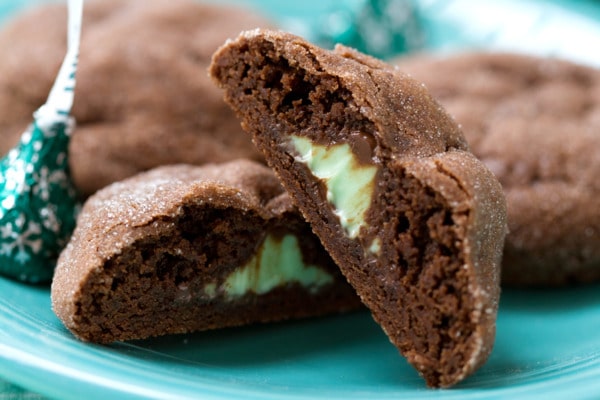 Chocolate Mint Truffle Cookies