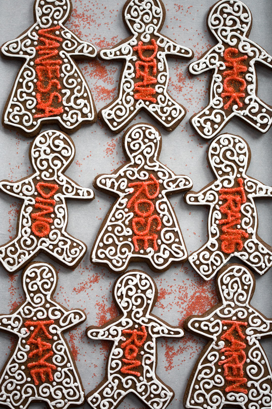 Holiday Decorated Gingerbread Cookies