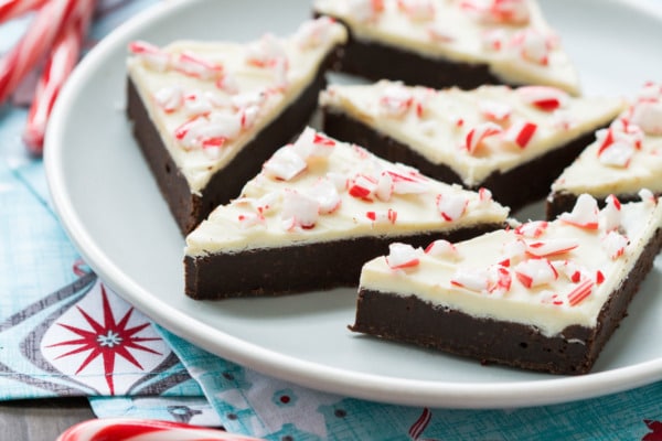 Peppermint Bark Brownies