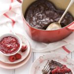 Le Creuset: Flourless Chocolate Cake with Raspberry Sauce