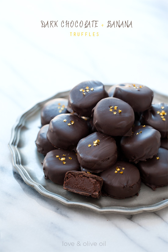 Dark Chocolate Banana Truffles