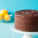 Lemon Layer Cake with Chocolate Fudge Frosting