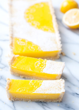 Lemon Macadamia Nut Tart