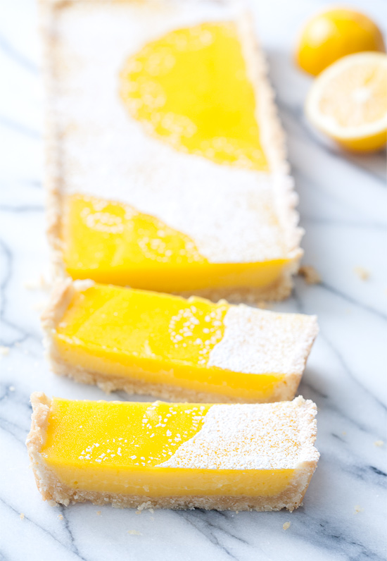 Meyer Lemon Macadamia Nut Tart