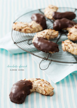 Chocolate Glazed Almond Horns