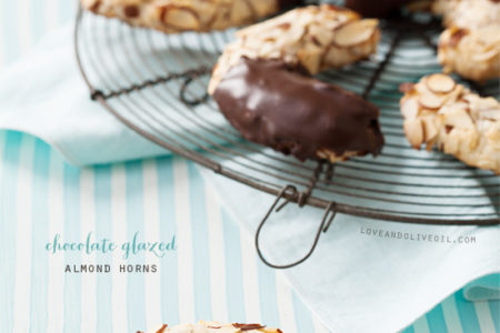 Chocolate Glazed Almond Horns