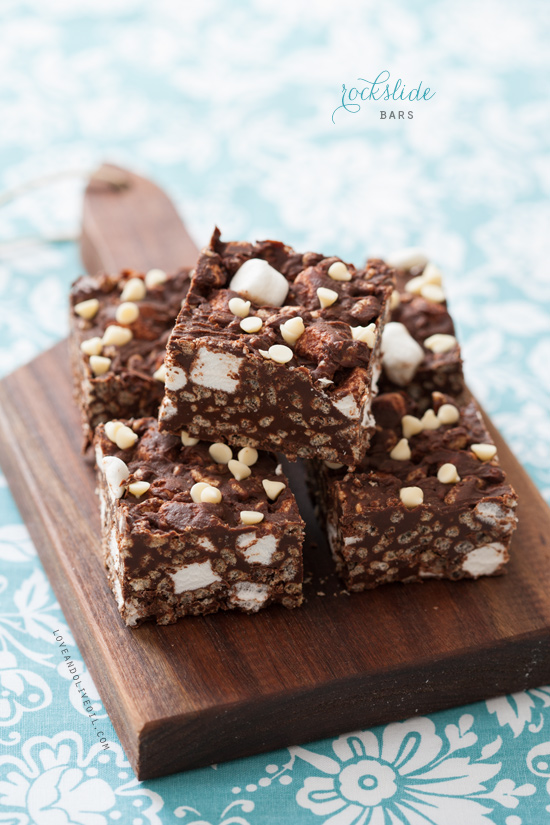 Chocolate Nutella Rockslide Bars