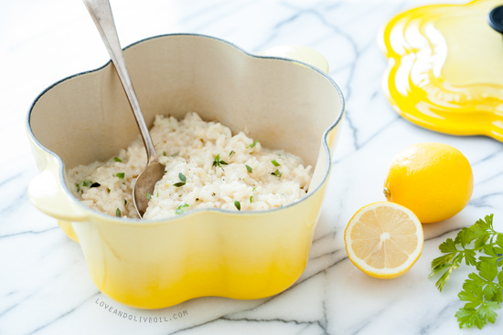 Baked Lemon Risotto Recipe for Le Creuset