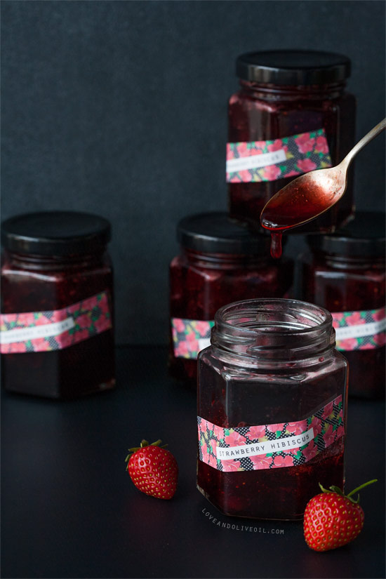 Strawberry Hibiscus Jam