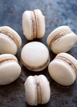 Almond Cookie Dough Macarons