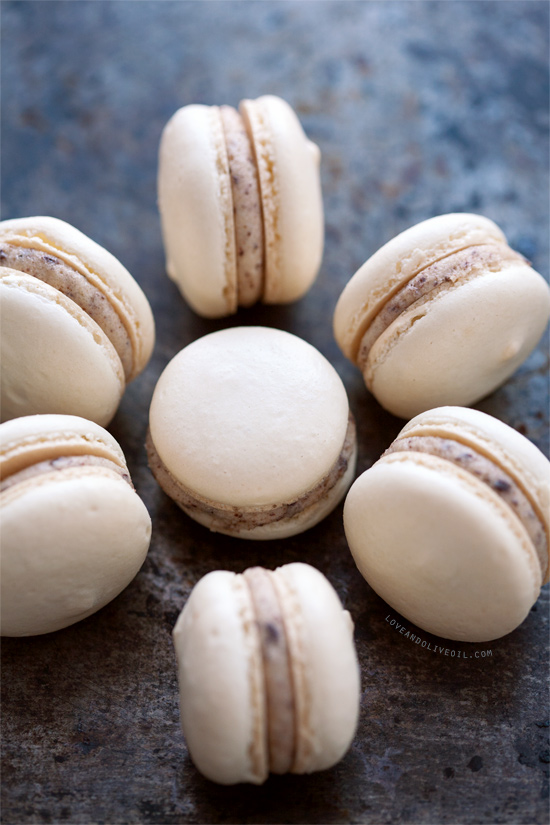 Almond Cookie Dough Macarons