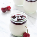 Cherry, Hibiscus, and Goat Cheese Panna Cotta