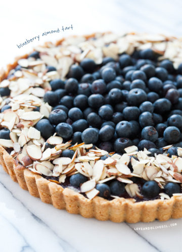 Blueberry Almond Tart