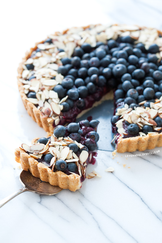 Blueberry Almond Tart