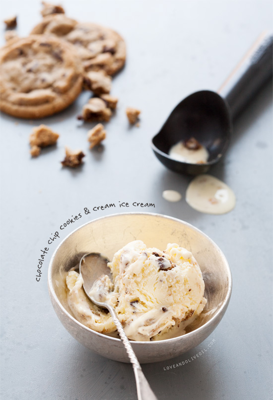 Chocolate Chip Cookies & Cream Ice Cream