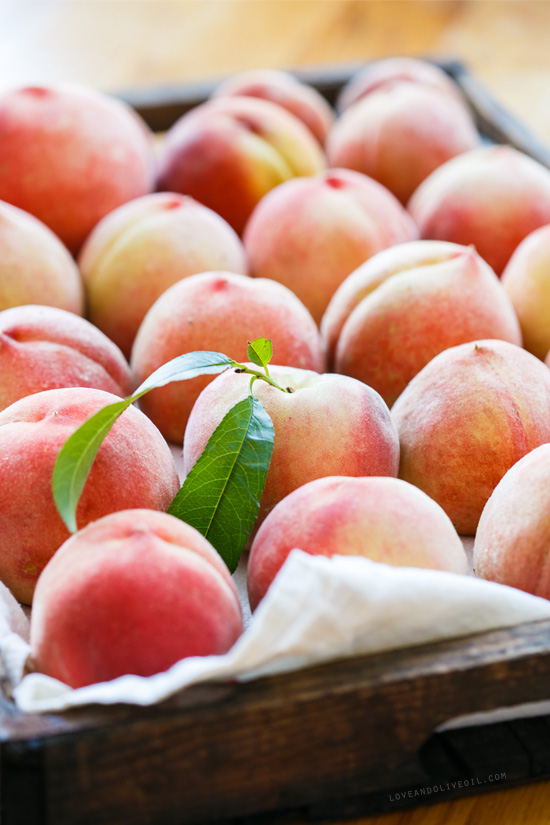 Fresh Picked White Peaches