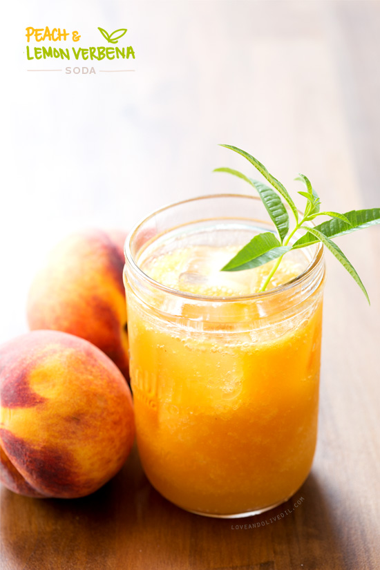 Fresh Peach & Lemon Verbena Soda